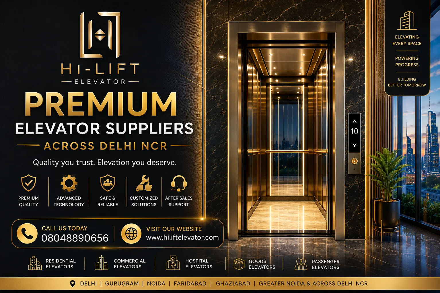 Elevator Suppliers in Delhi – Delivering Quality Solutions for Diverse Building Needs | Hi-Lift Elev