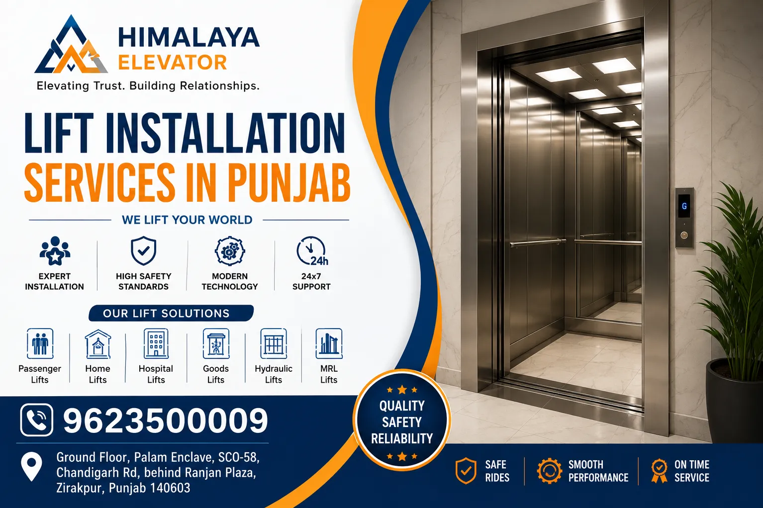Himalaya Elevator Zirakpur – Trusted Elevator Installation & Maintenance Services in Tricity