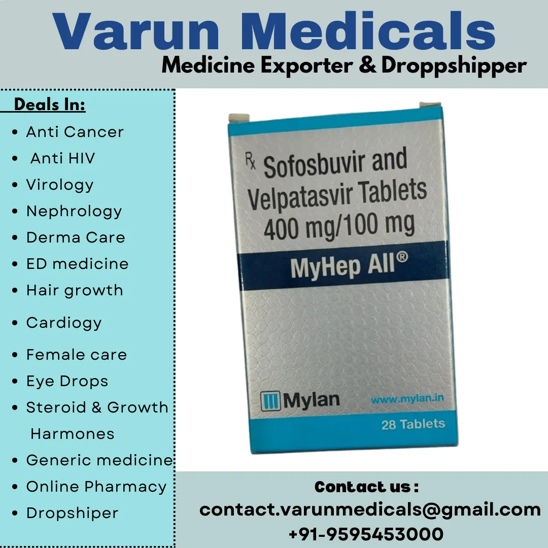 Sofosbuvir & Velpatasvir Tablets Supplier, Dealer, Exporter