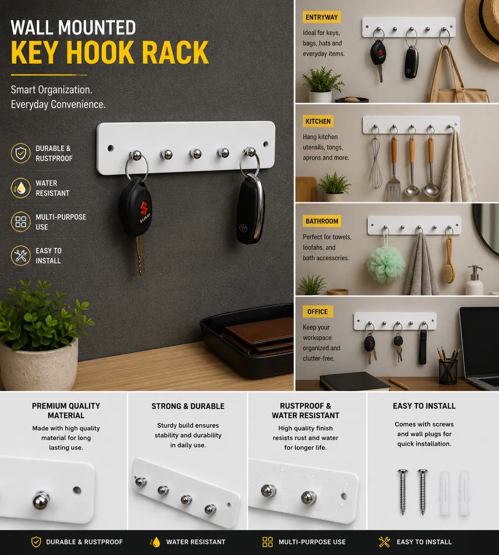 Acrylic key stand stud