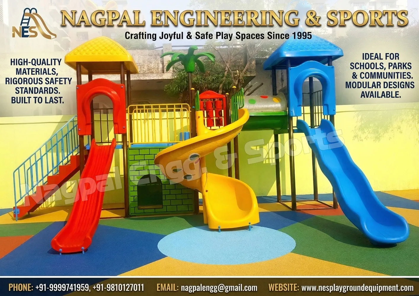 Agra: Best Park Playground Equipment, Multiplay system, Swing, slide, Seesaw Directly from Mfrs