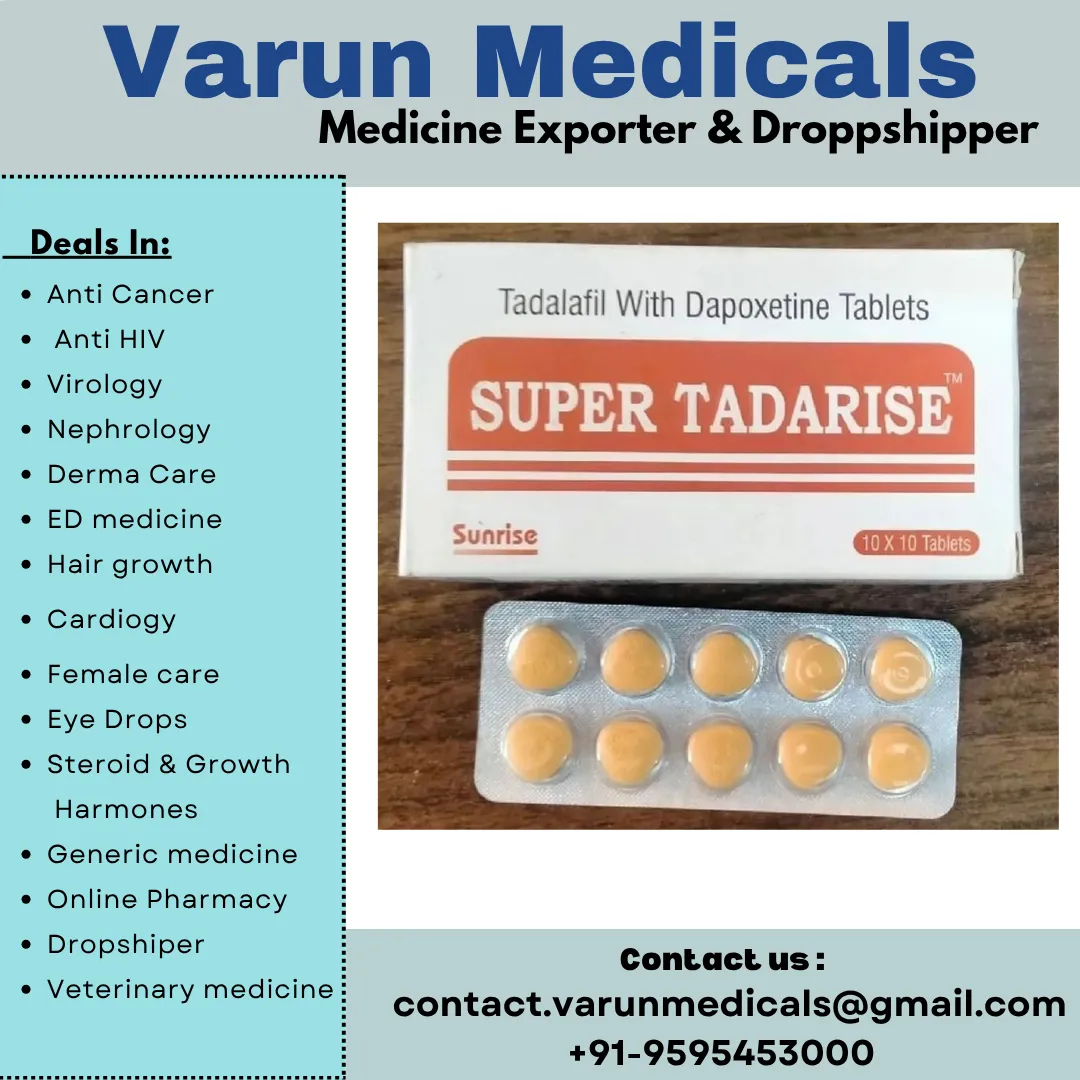Tadalafil & Dapoxetine Tablets Supplier, Dealer, Exporter