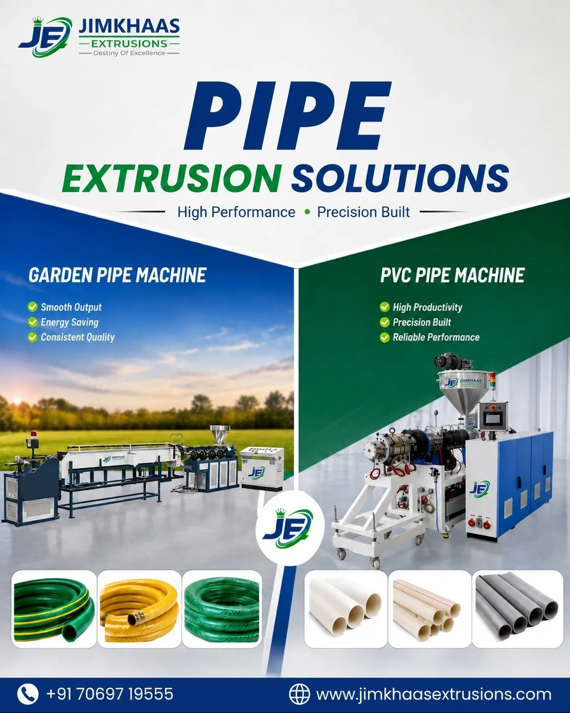 Top 5 Pipe Extrusion Manufacturer from Ahmedabad | JIMKHAAS Extrusions