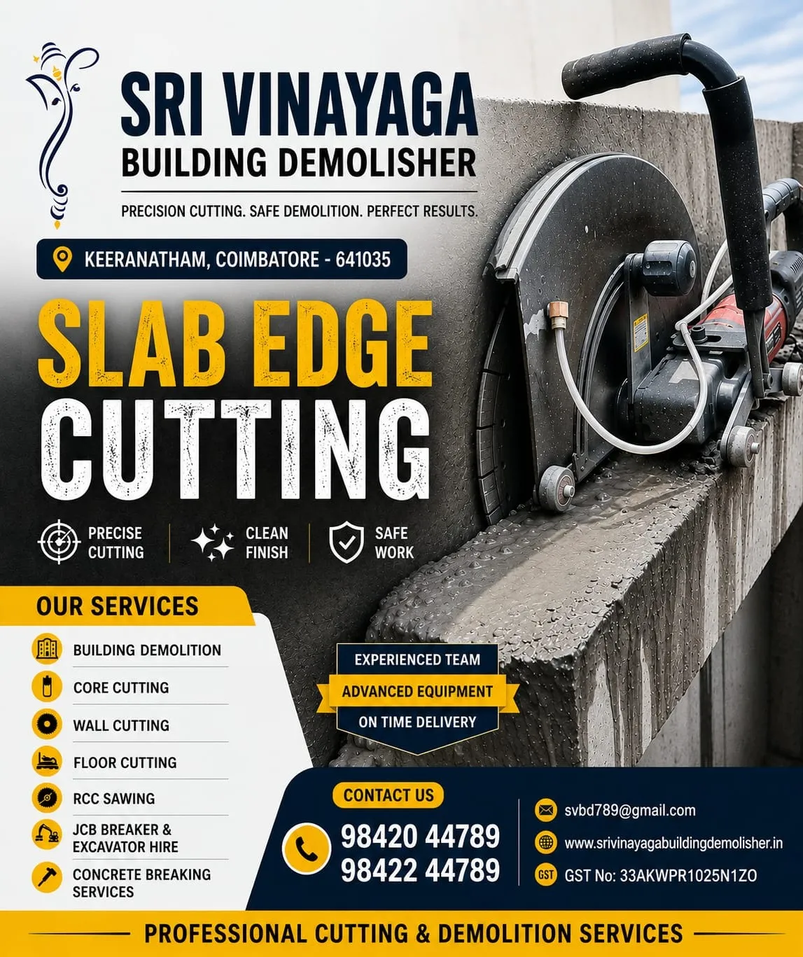 Slab Edge Cutting Work In Coimbatore