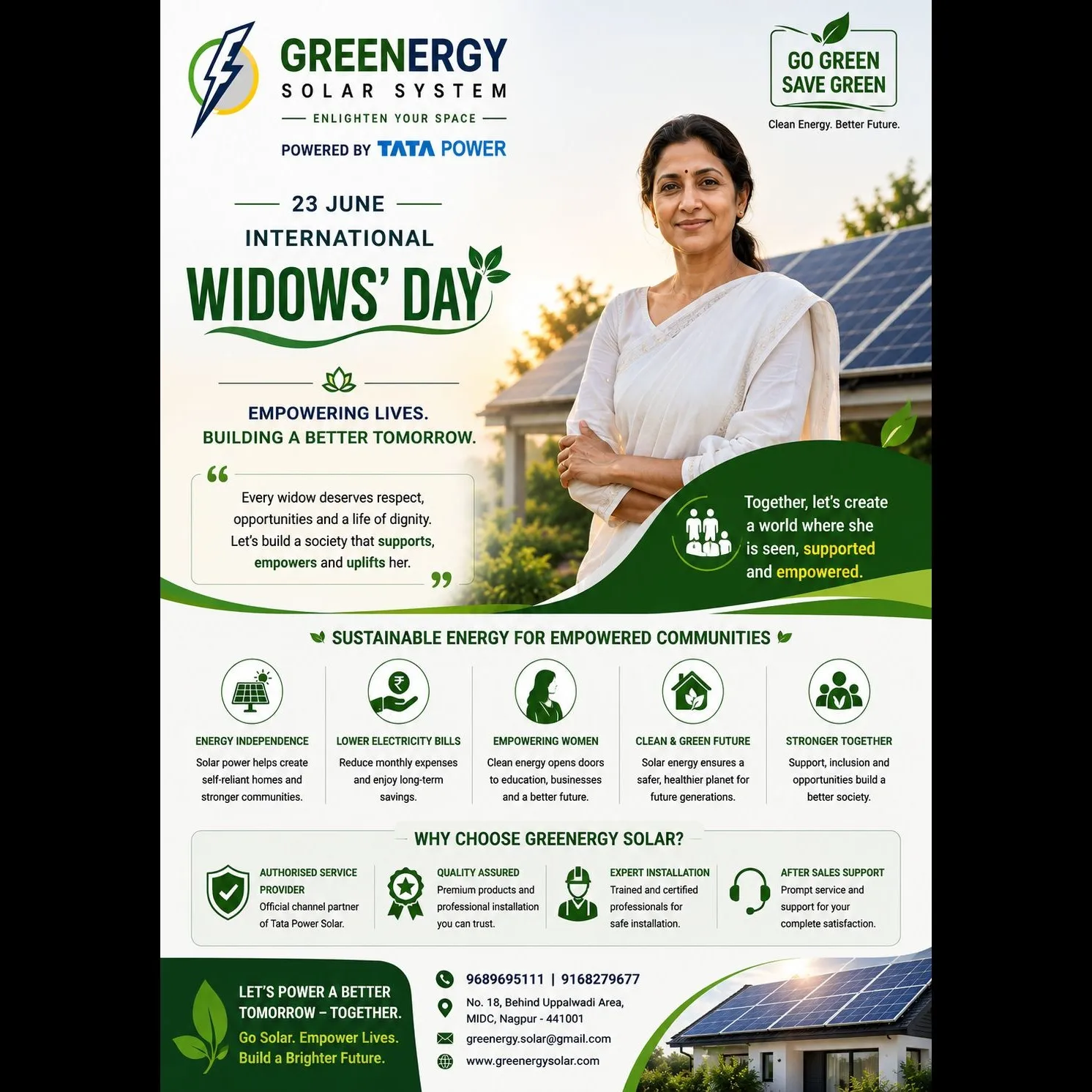 23 June | International Widows’ Day
Empowering lives means building a brighter and more sustainabl...