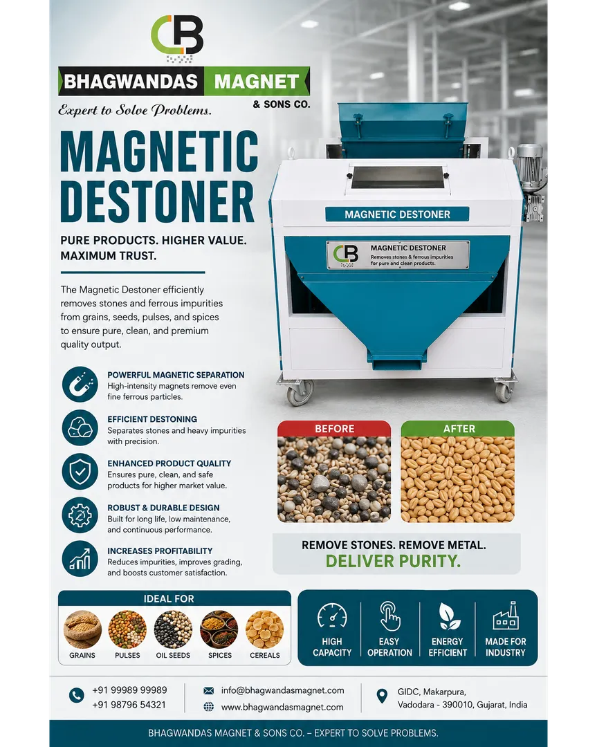 magnetic separator manufacturer in india Manufacturer in Vadodara,