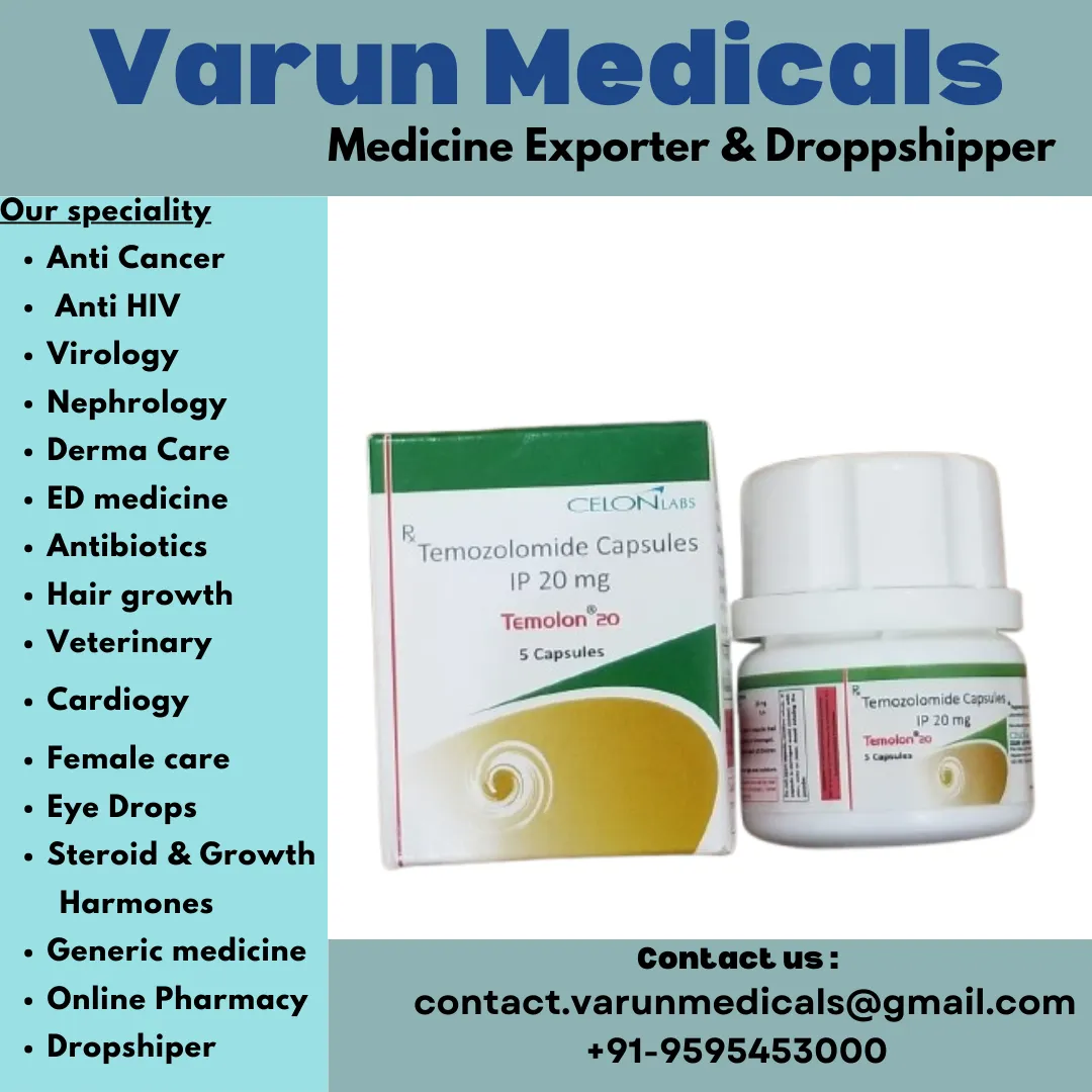 Temozolomide Capsules Supplier, Dealer, Exporter
