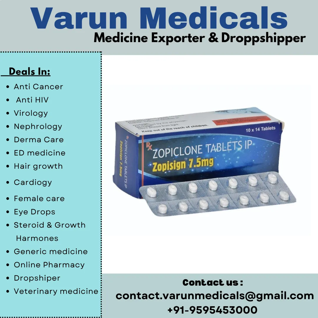 Zopiclone Tablets Supplier, Dealer, Exporter