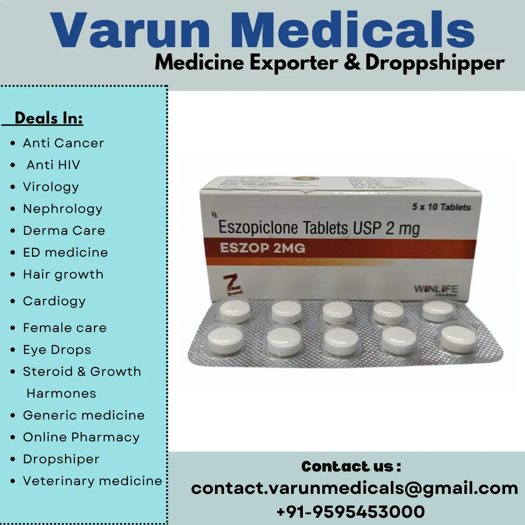 Eszopiclone Tablets Supplier, Dealer, Exporter