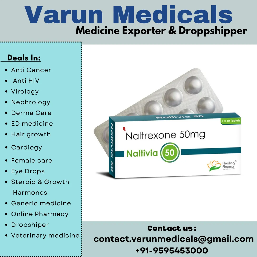 Naltrexone Tablets Supplier, Dealer, Exporter