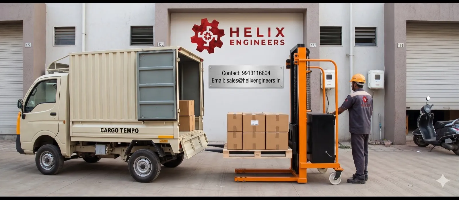 Battery Operated Hydraulic Stacker