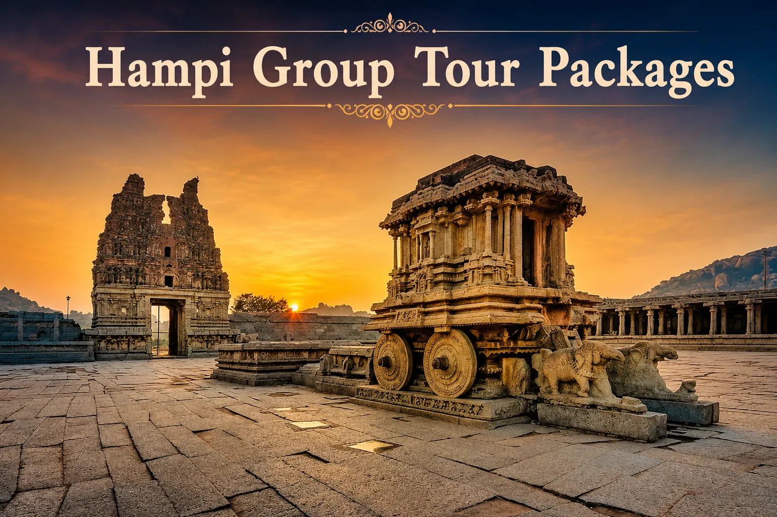 Hampi Group Tour Packages in Pune for Exploring Timeless Heritage and Architectural Wonders