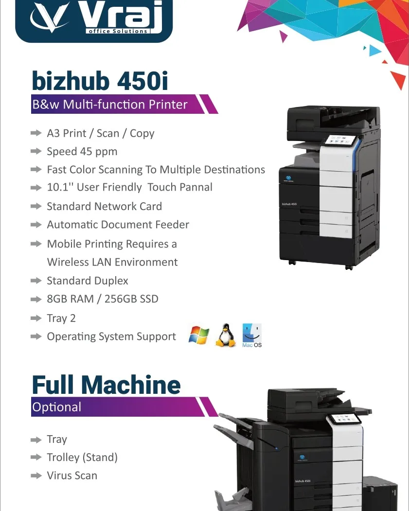 Konica Minolta Production Printer Dealer in Surat