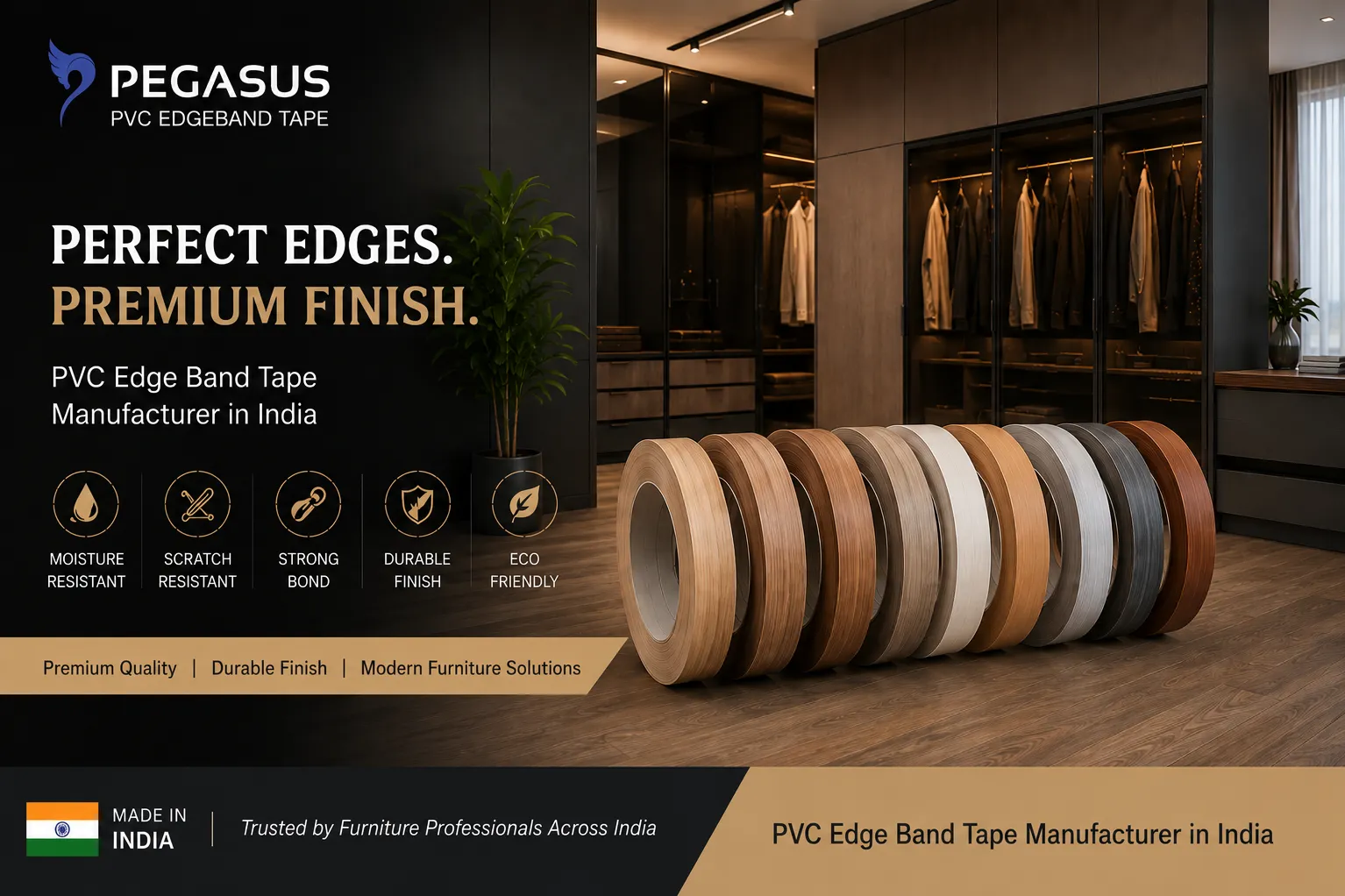 PVC Edge Band Tape Manufacturers in Srinagar