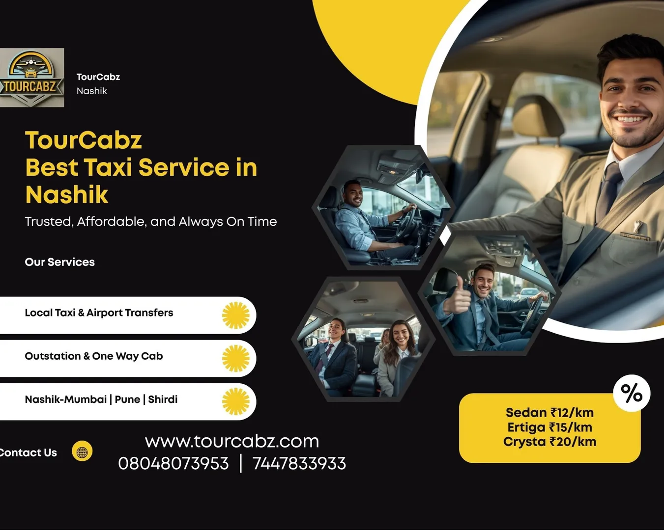 Best Taxi Service in Nashik | TourCabz