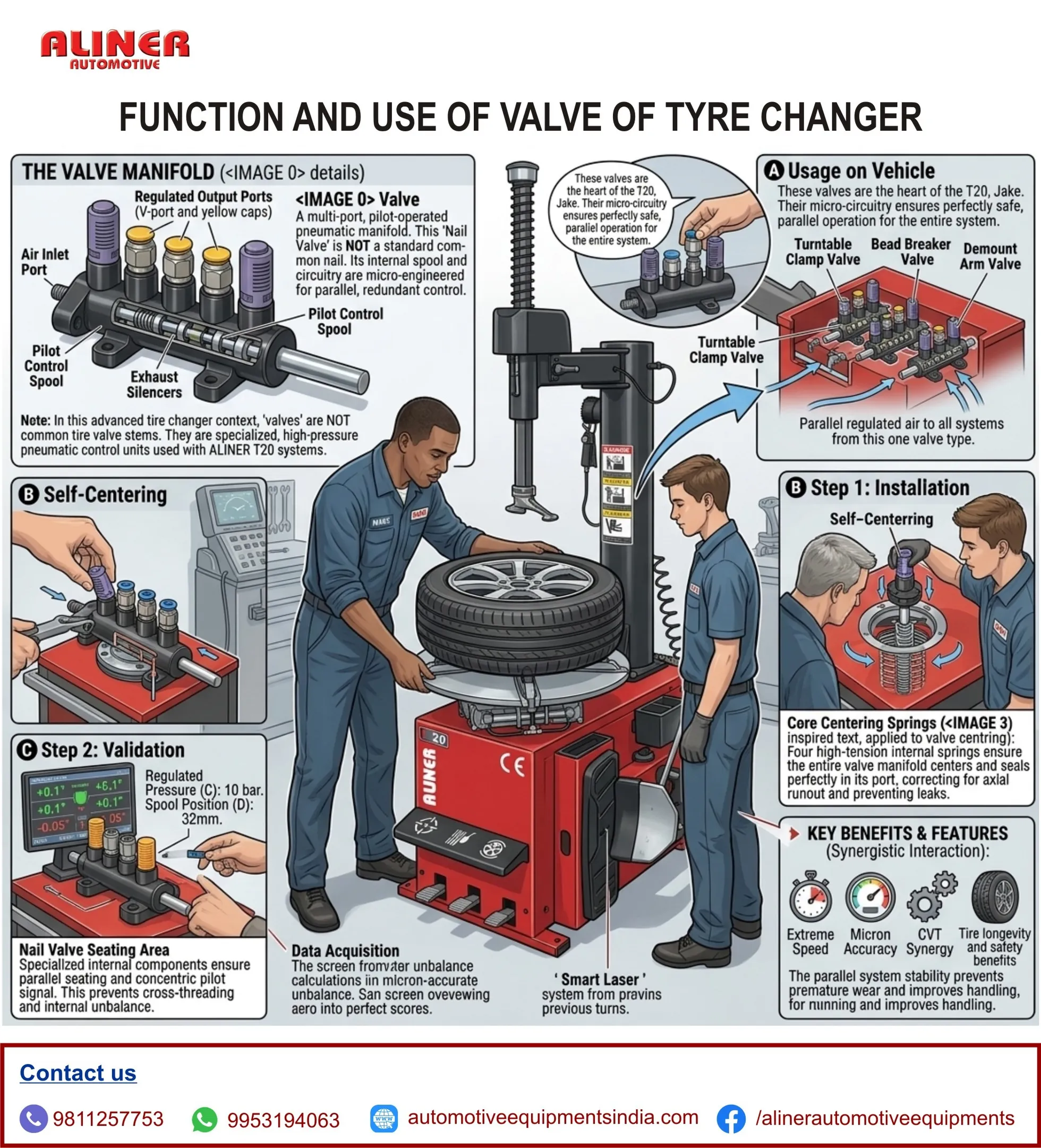 Valves, Rotary Air Valve, Tyrechanger Valve, Sparepartsoftyrechanger, Tyrechanger,Tyrechangermachine