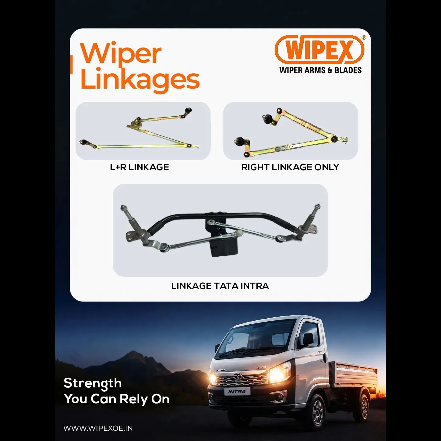 Premium Wiper Linkages Manufacturer in Delhi | Wipex Industries
