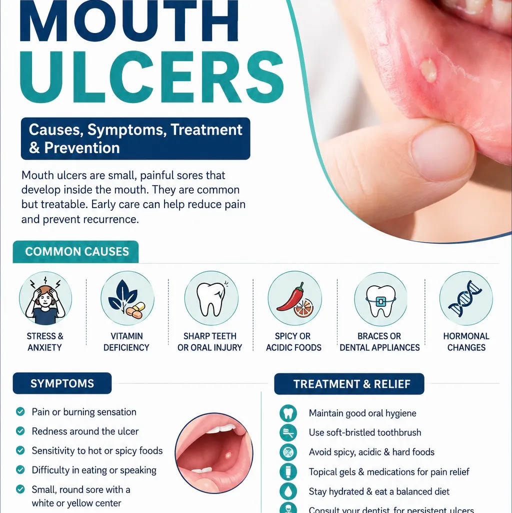 Mouth Ulcers: Causes, Symptoms, Treatment & Prevention | Align and Smile Dental Care,Noida Sector18