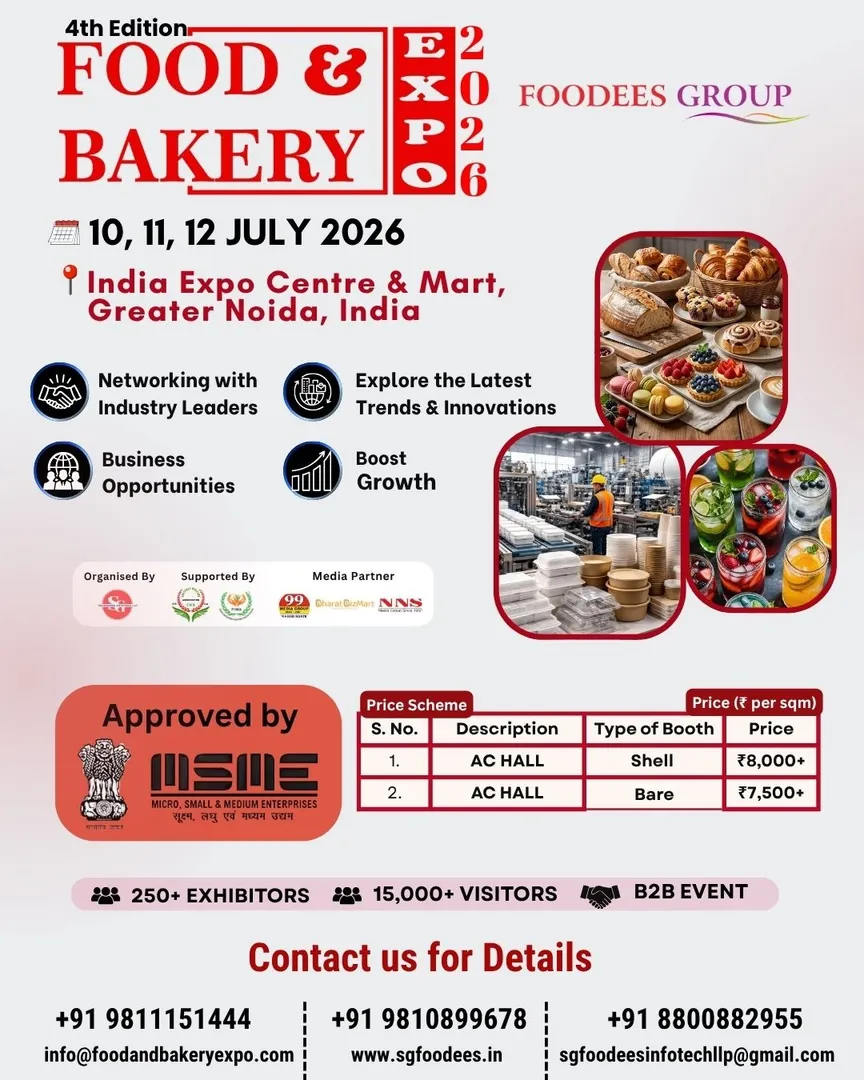 Food & Bakery Expo 2026 – Where Innovation Meets Opportunity!