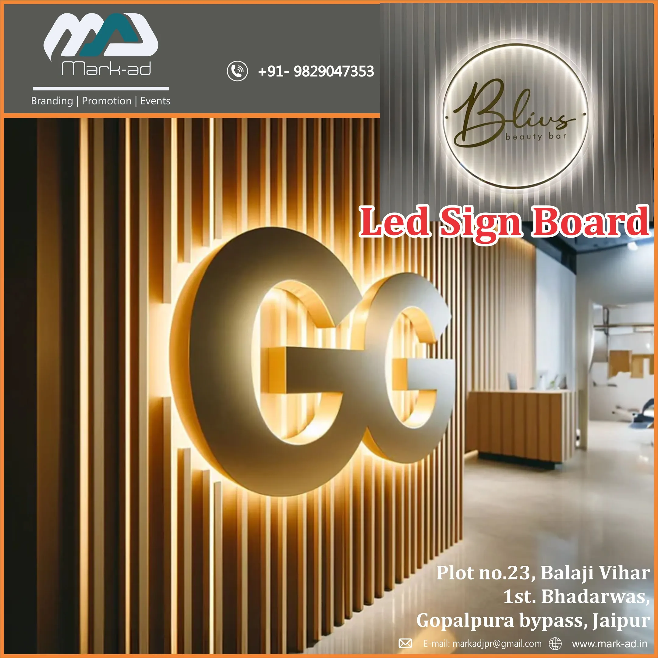 Best LED Sign Board Branding in Jaipur, Rajasthan