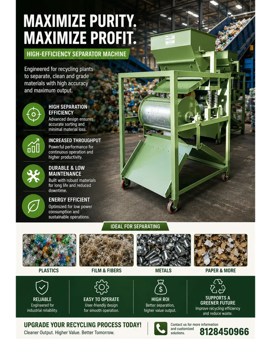 magnetic drum separator Manufacturer in Dholka GIDC