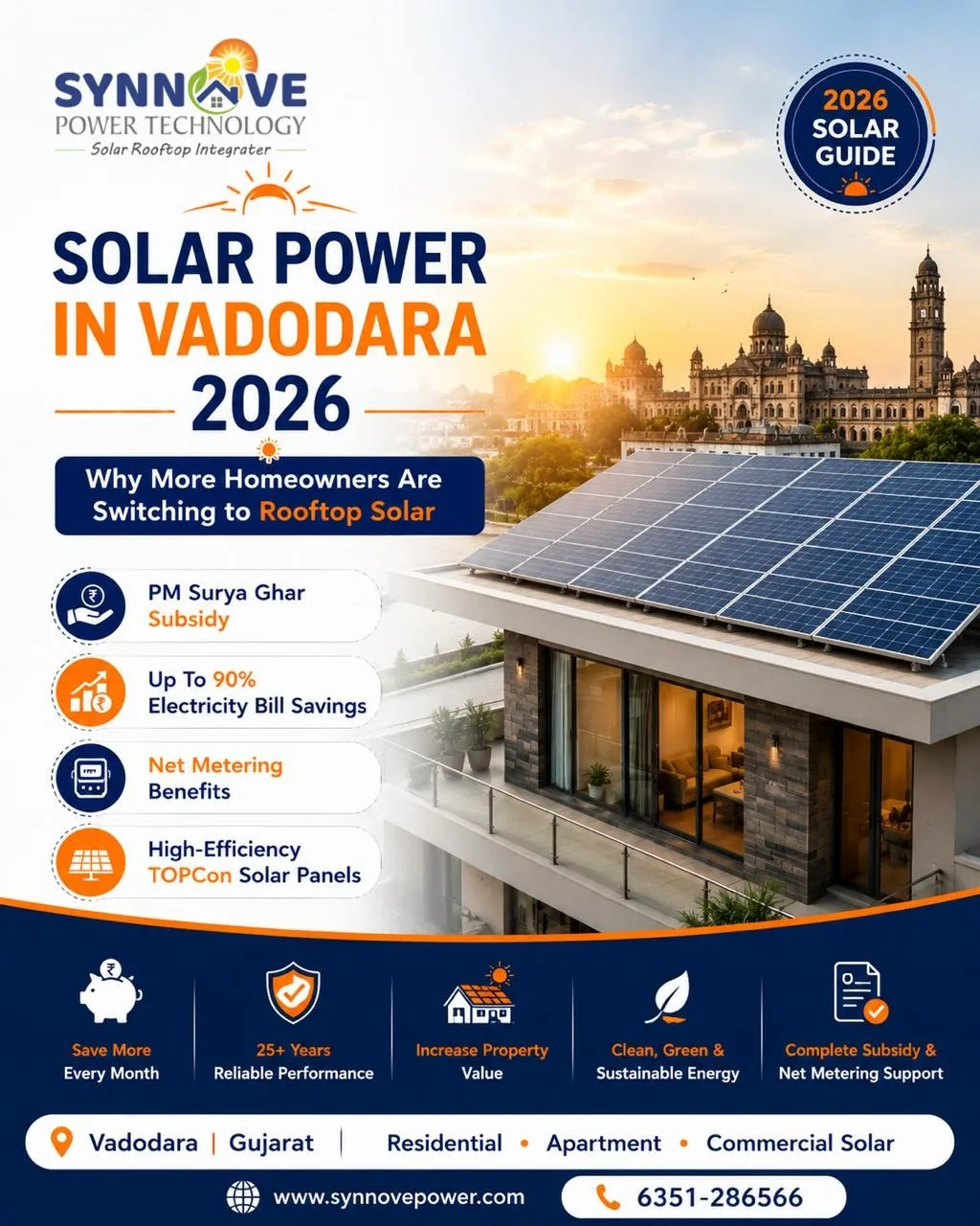 Solar Power in Vadodara 2026: Why More Homeowners Are Switching to Rooftop Solar