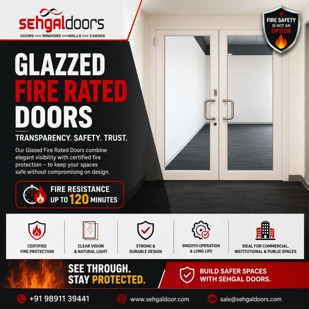Glazed Fire Rated Doors manufacturer in bihar