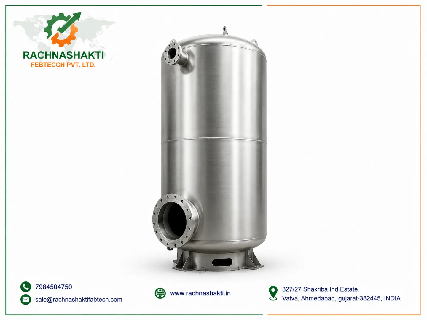 Vertical Air Receiver Manufacturer in Hyderabad
