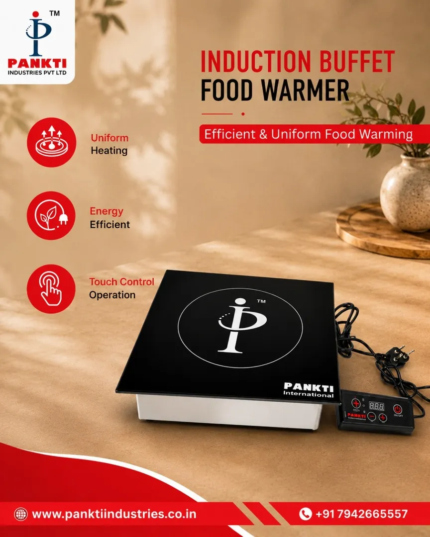 Induction Buffet Food Warmer Manufacturer in India | PANKTI INDUSTRIES