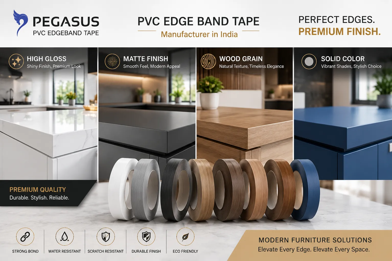PVC Edge Band Tape Manufacturers in UK
