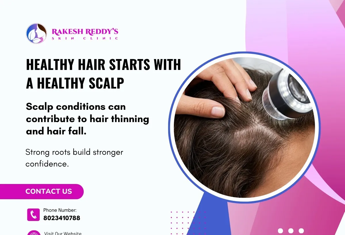 Treatment for scalp problems at Rakesh Reddy's Skin Clinic Sanjay Nagar