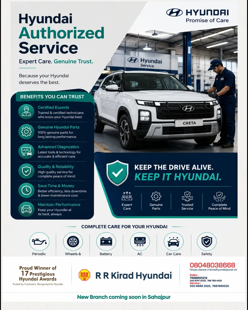 Give your Hyundai the care it truly deserves with expert attention @ Hyundai Authorized Service Pune