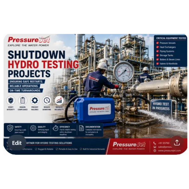 Shutdown Hydro Testing Projects: A Critical Step for Safe Plant Restart