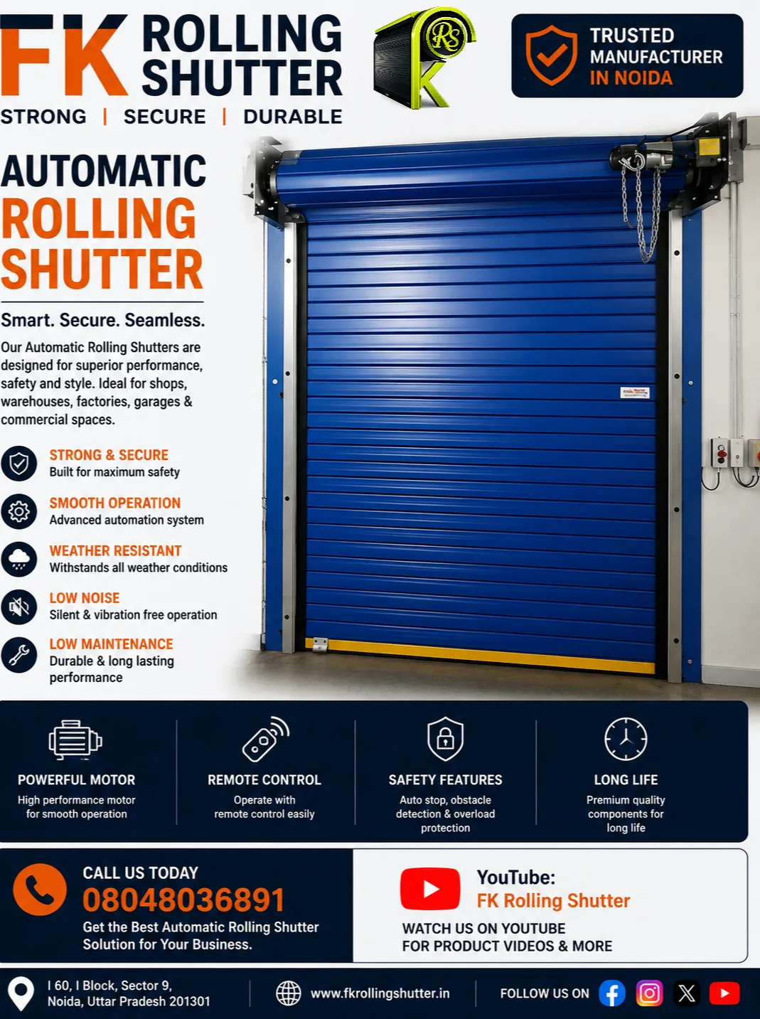 Automatic Rolling Shutter Manufacturer In Noida Sector 10