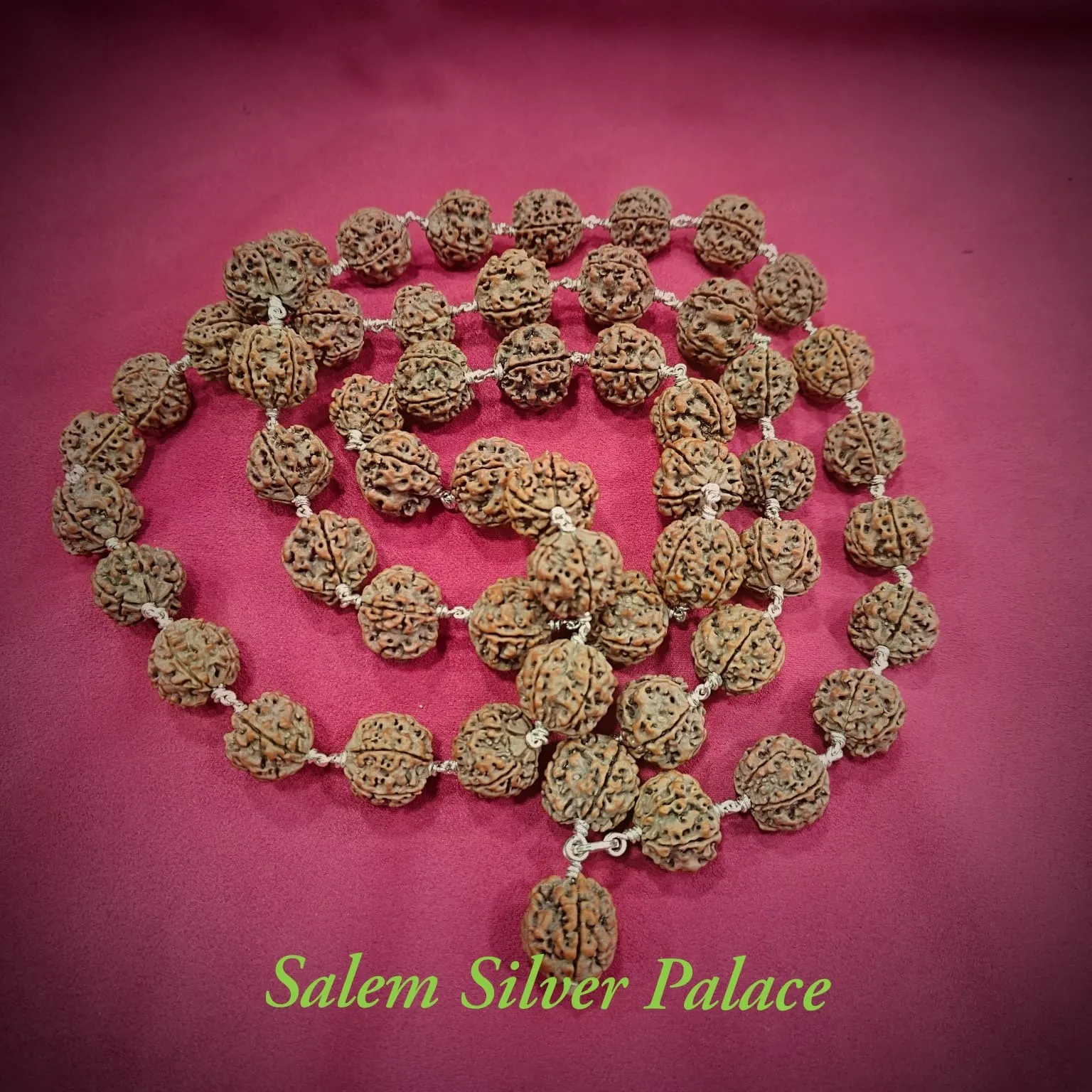Rudhraksha Maalai with Silver Knots - 92.5 Silver Standards - SSP 6382456939
For More Information ...