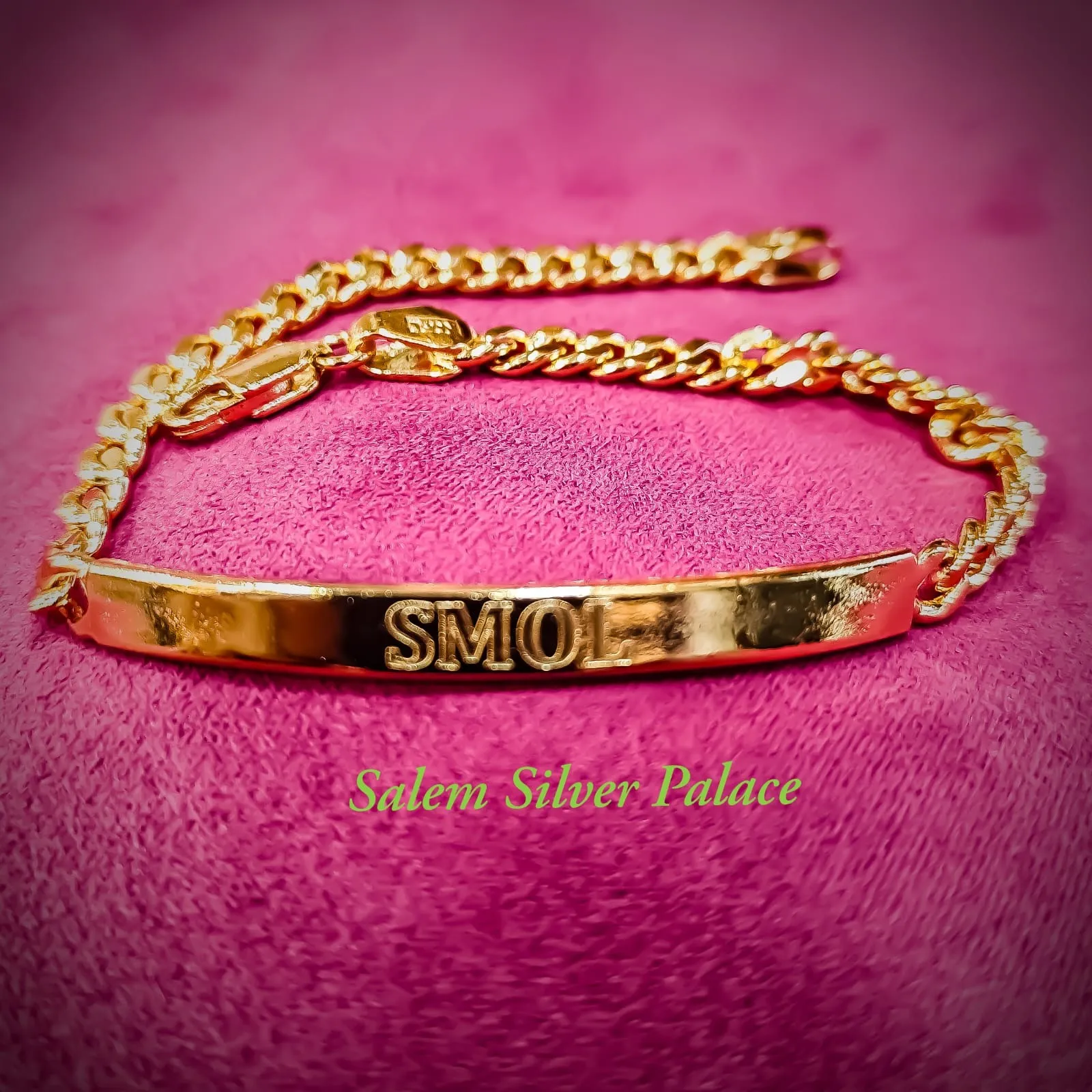 Gold plated Silver Name Bracelet - Special Customised Order - SSP 6382456939For More Information Vis...
