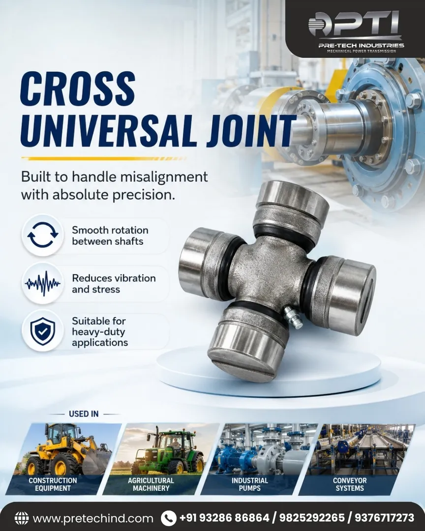 Cross Universal Joint Supplier in Ahmedabad, Gujarat | Pre-Tech Industries