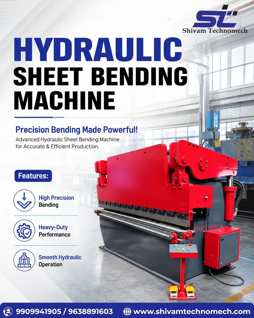 Hydraulic Sheet Bending Machine Manufacturer in Ahmedabad | Shivam Technomech