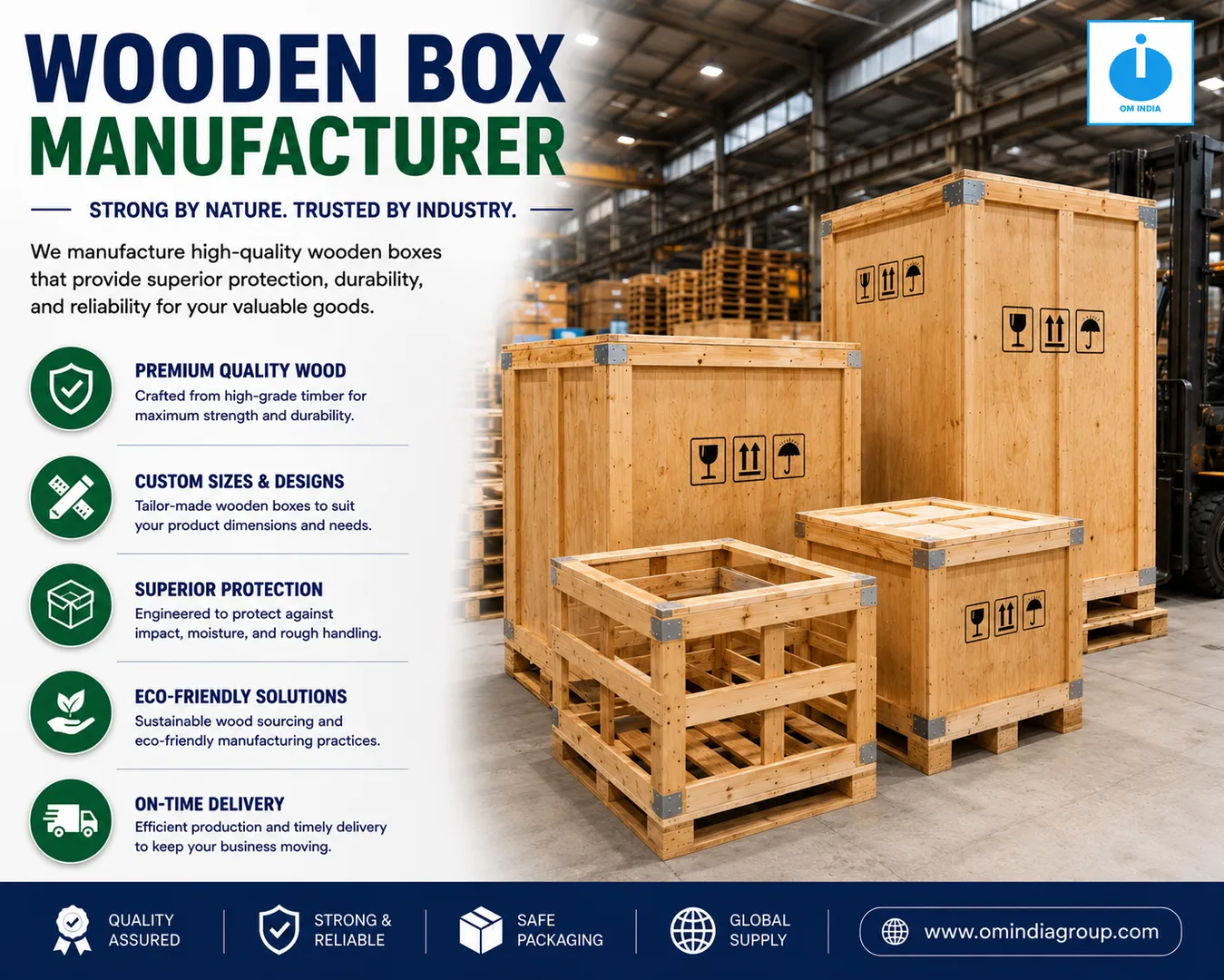Wooden Box Manufacturer in Pune | Reliable Protection for Industrial Goods