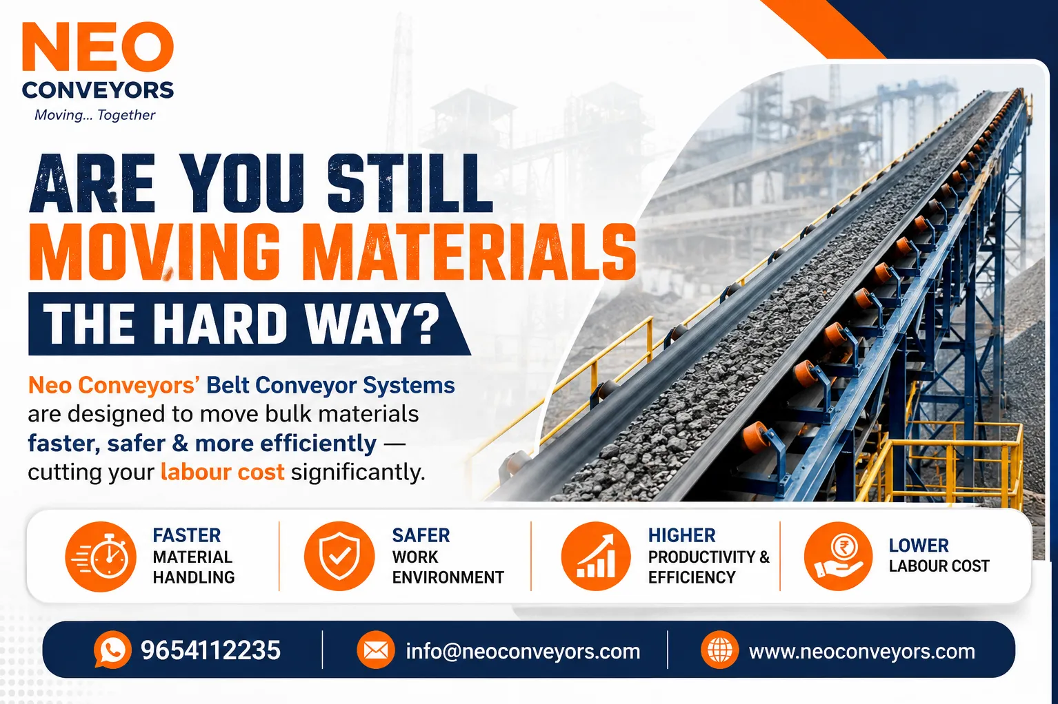 Are You Still Moving Materials the Hard Way? | Neo Conveyors