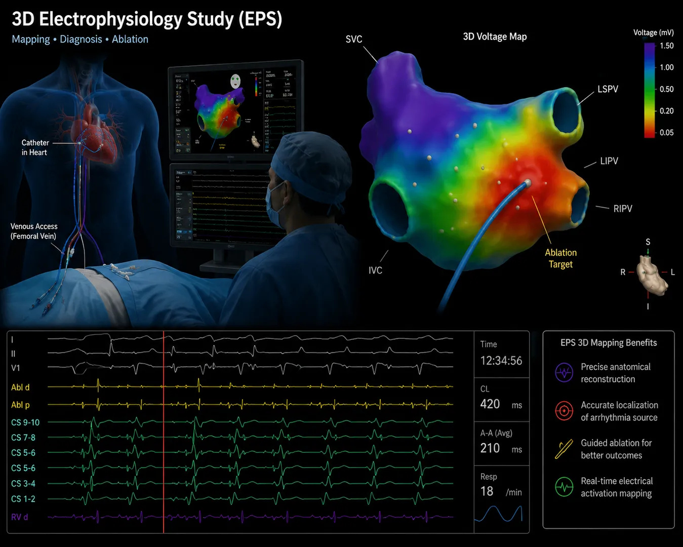 3D Electrophysiology Study (EPS) in Navi Mumbai – Understanding Irregular Heart Rhythms More Clearly