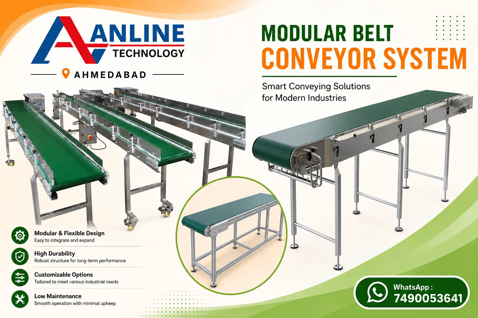 MODULAR BELT CONVEYOR SYSTEM