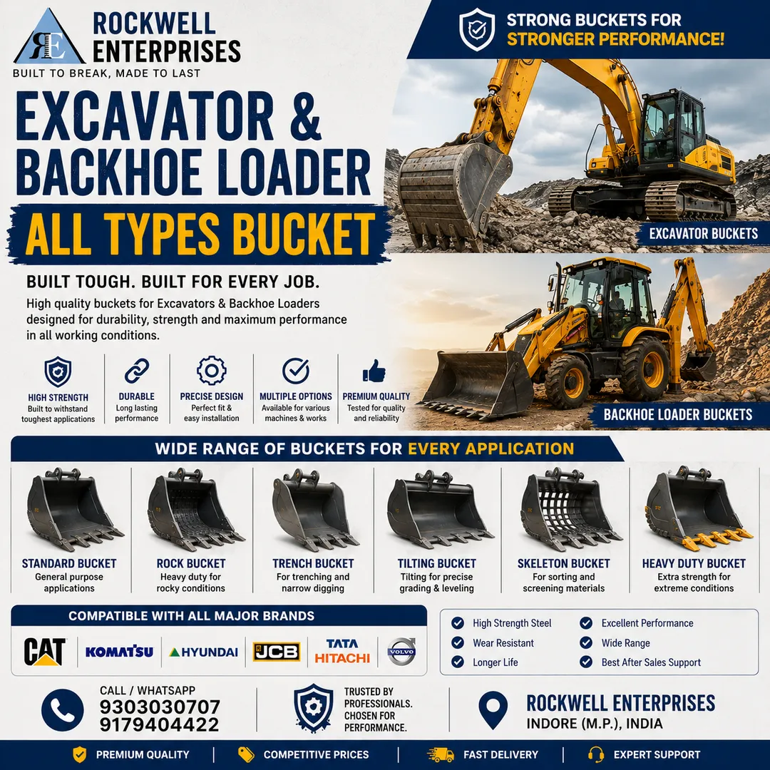 The Business End of Earthmoving: Choosing the Right Bucket for Your Excavator and Backhoe Loader