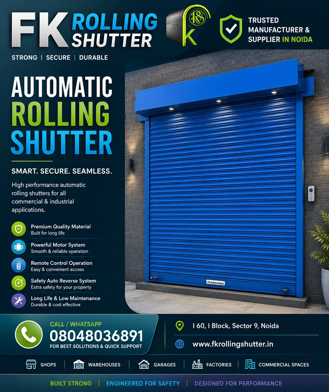 Automatic Rolling Shutter Manufacturer In Noida Sector 12