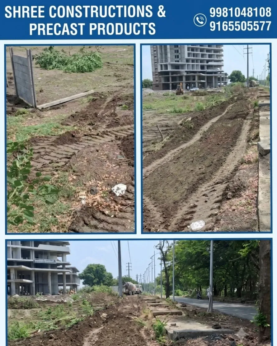 New Precast Boundary Wall Project Started at Super Corridor, Indore! ๐ง