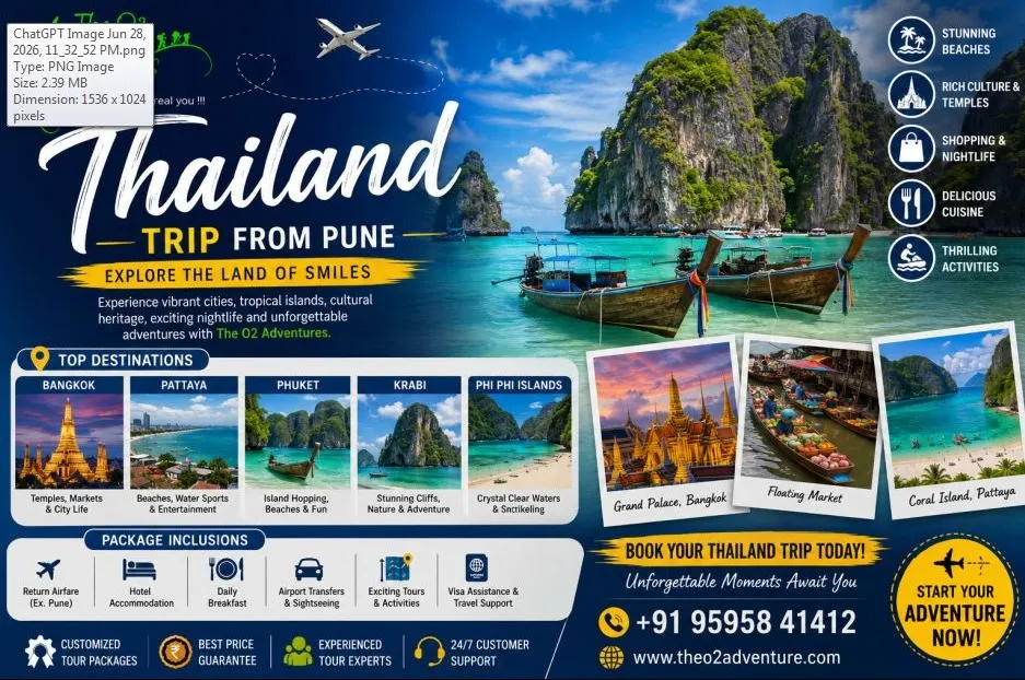 Thailand Tour Package from Pune – Create Unforgettable Memories