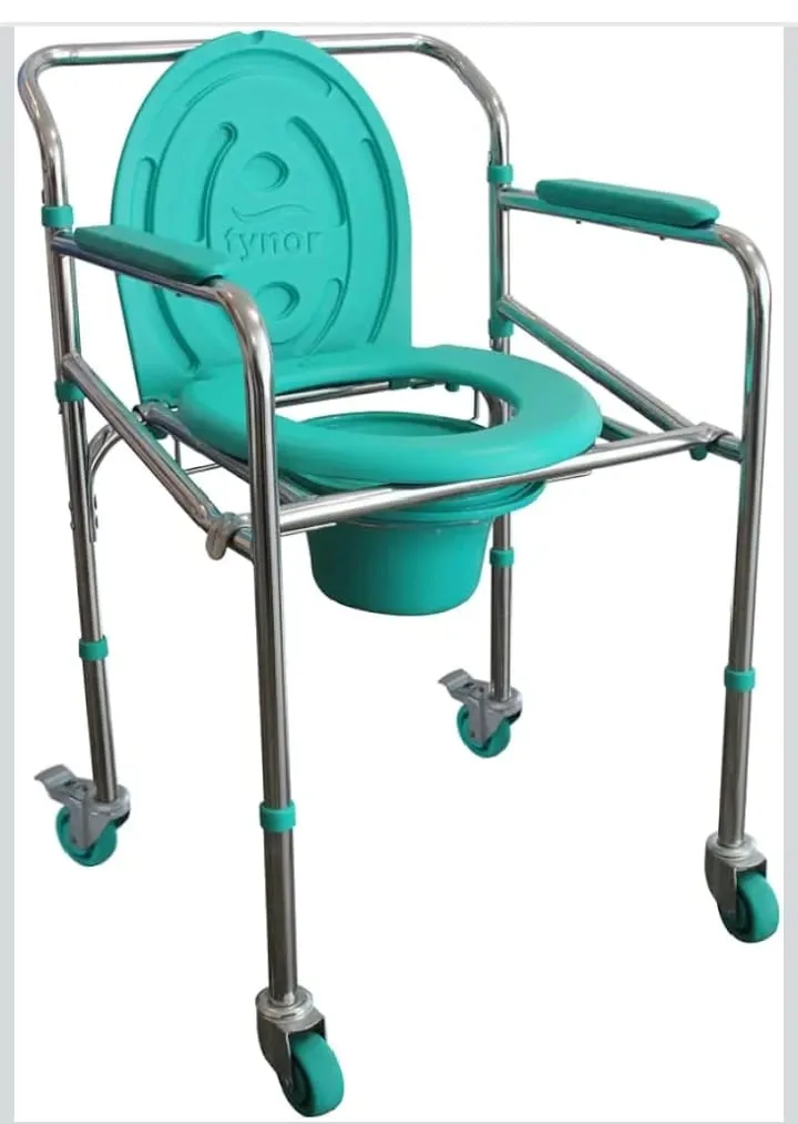 Height Adjustable Wheel Commode Chair Resanble Wholesale Price Available In Thane West Thane East