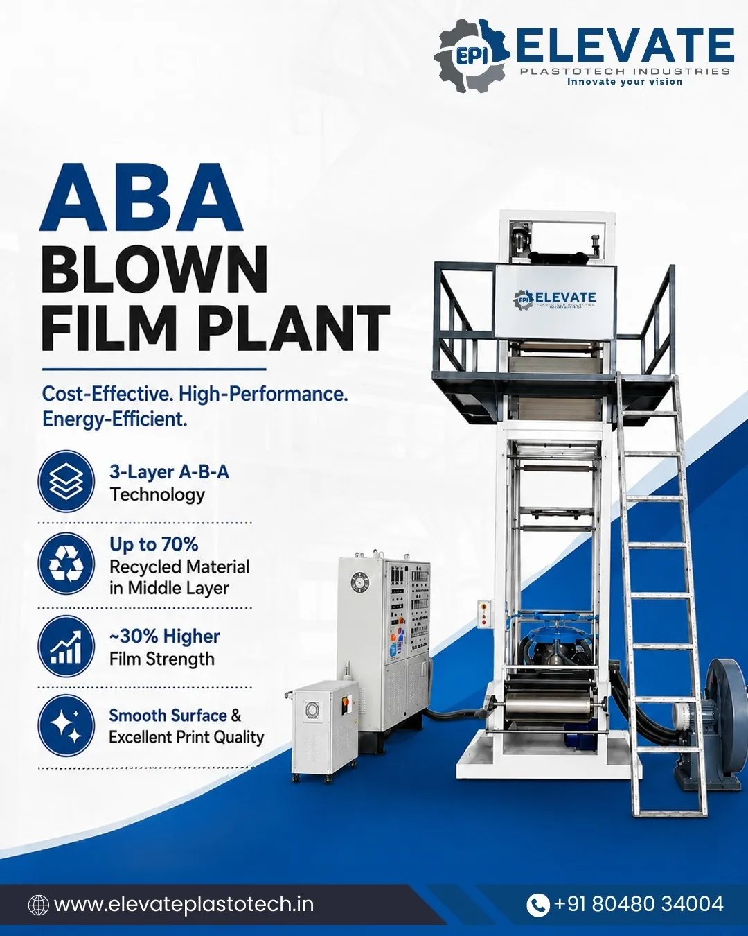 Manufacturer in AhmedabABA Blown Film Plantad | Elevate Plastotech Industries