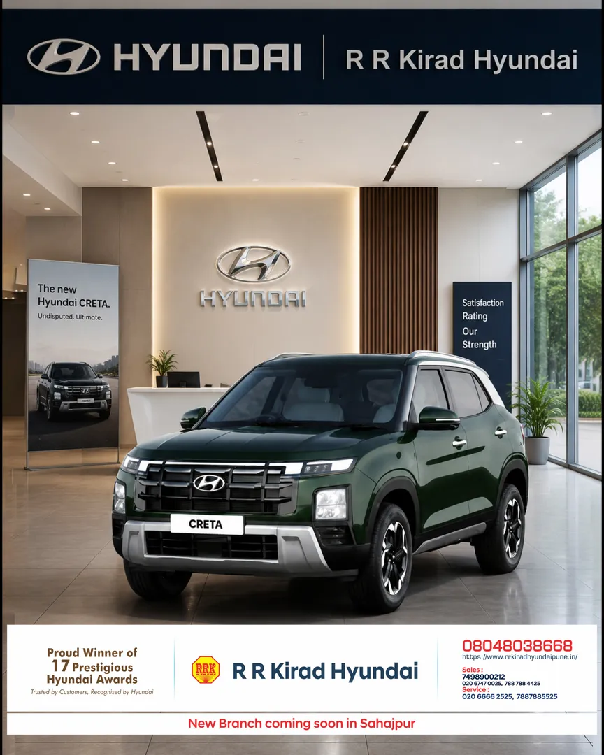 Hyundai CRETA is one of the best SUVs in Pune India because it successfully combines premium design