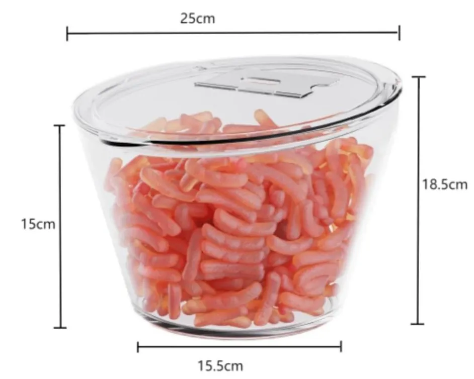 Supermarket Airtight Transparent Bulk Bin jar in Kerala